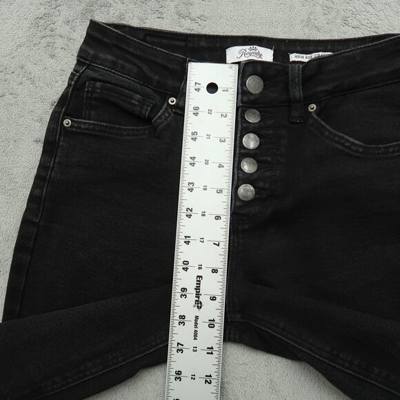 Royalty Jeans Women's Size 4 Faded Black High-Rise Straight Denim 26" Inseam - Picture 8 of 16